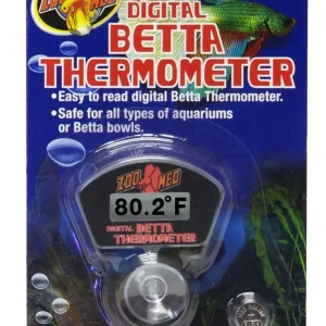 Zoo Med Digital Betta Aquarium Thermometer Black