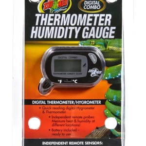 Zoo Med Digital Combo Thermometer Humidity Gauge Black