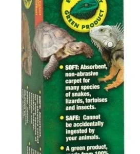 Zoo Med Eco Carpet Reptile Terrarium Carpet, Green 15/20 gal, 12 in x 24 in