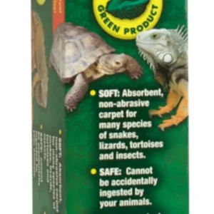 Zoo Med Eco Carpet Reptile Terrarium Carpet, Green, 29 gal, 12 in x 30 in