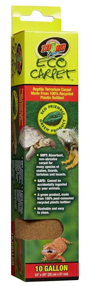 Zoo Med Eco Carpet Reptile Terrarium Carpet, Tan, 10 gal, 10 in x 20 in