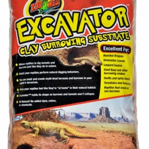 Zoo Med Excavator Clay Burrowing Substrate Brown, 10 lb