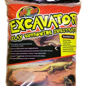 Zoo Med Excavator Clay Burrowing Substrate Brown, 20 lb