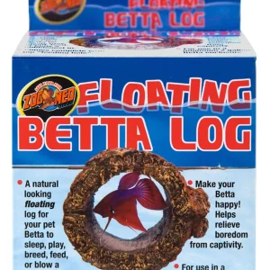 Zoo Med Floating Betta Log Aquarium Ornament Brown