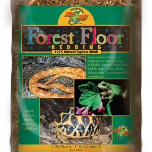 Zoo Med Forest Floor Natural Cypress Mulch Bedding Substrate, Brown, 4 qt