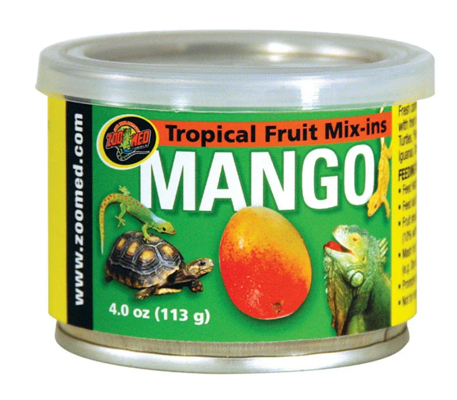 Zoo Med Fruit Mix-Ins Mango Reptile Wet Food, 3.4 oz