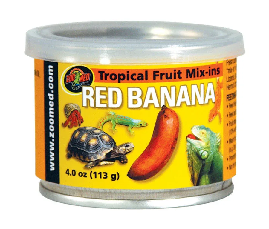 Zoo Med Fruit Mix-Ins Red Banana Reptile Wet Food, 3.4 oz
