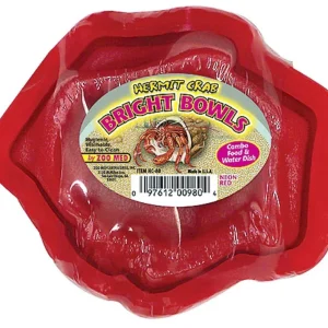 Zoo Med Hermit Crab Bright Bowl Neon Red