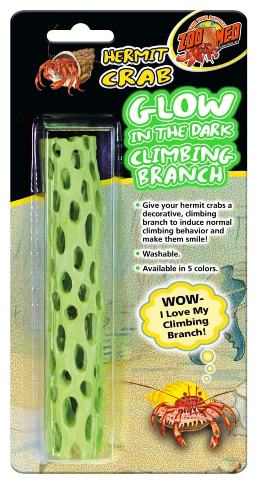Zoo Med Hermit Crab Climbing Branch Glow in the Dark Glow in The Dark