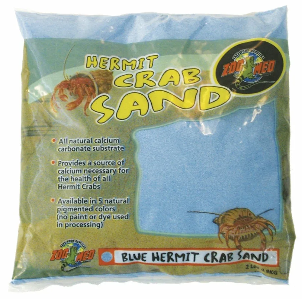 Zoo Med Hermit Crab Sand, Blue, 2 lb
