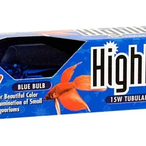 Zoo Med Highlights Incandescent Aquarium Bulb, Blue, 15W