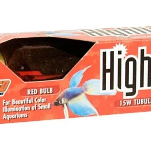 Zoo Med Highlights Incandescent Aquarium Bulb, Red, 15W