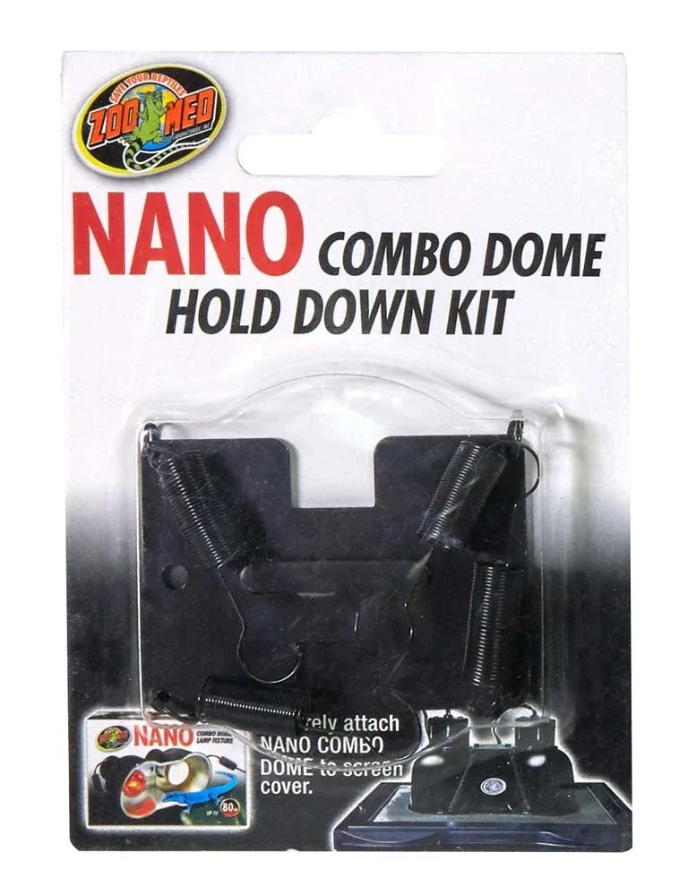 Zoo Med Hold Down Kit for Nano Combo Dome Lamp Fixture - Black