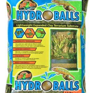 Zoo Med HydroBalls Expanded Clay Terrarium Substrate Brown 2.5 lb