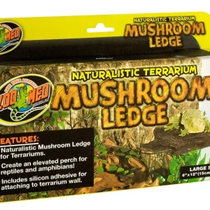 Zoo Med Mushroom Ledge Elevated Perch, Brown Large