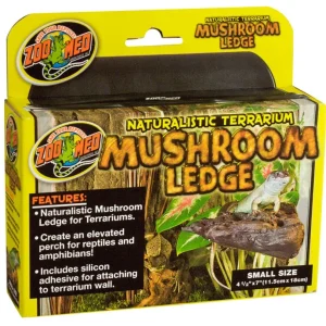 Zoo Med Mushroom Ledge Elevated Perch, Brown Small