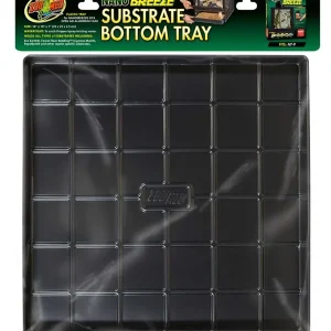 Zoo Med Nano Breeze Substrate Bottom Tray, Black, 10 in x 10 in