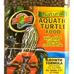 Zoo Med Natural Aquatic Turtle Food Growth Formula Dry Food, 54 oz