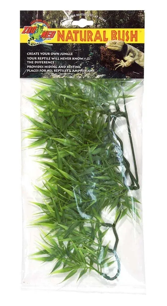 Zoo Med Natural Bush Madagascar Bamboo Plants, Green, 14 in, Small