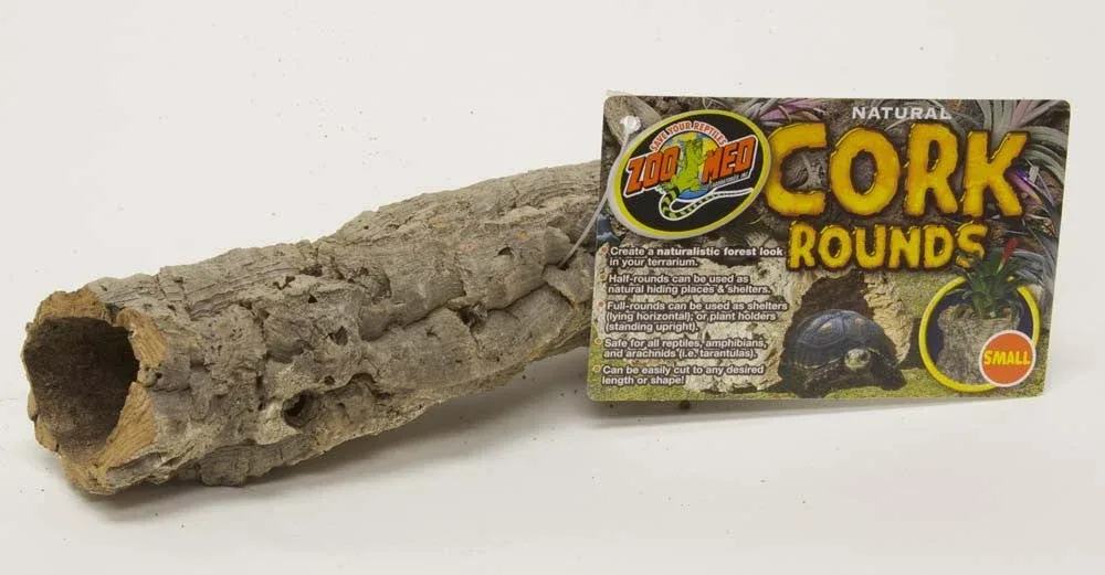 Zoo Med Natural Cork Bark Round, Brown, Small