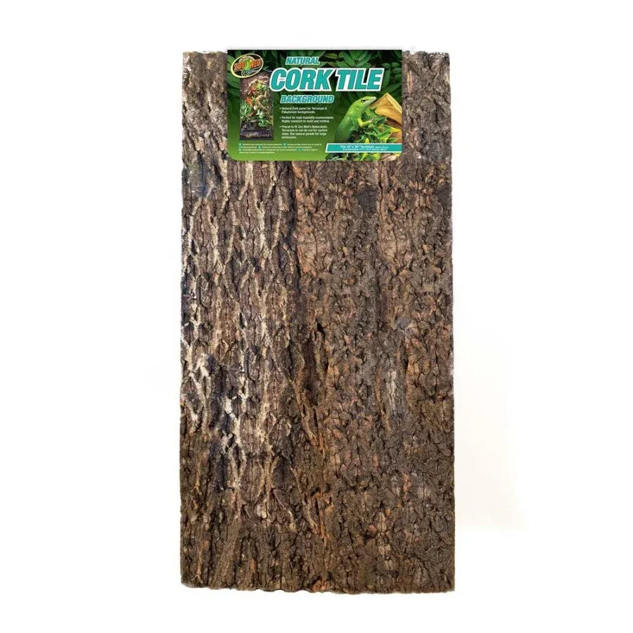 Zoo Med Natural Cork Tile Aquarium Background, Brown, 16 in x 36 in, XX-Large