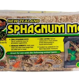 Zoo Med New Zealand Sphagnum Moss, Brown, 0.3 lb