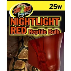 Zoo Med Nightlight Red Reptile Bulb Red, 25W