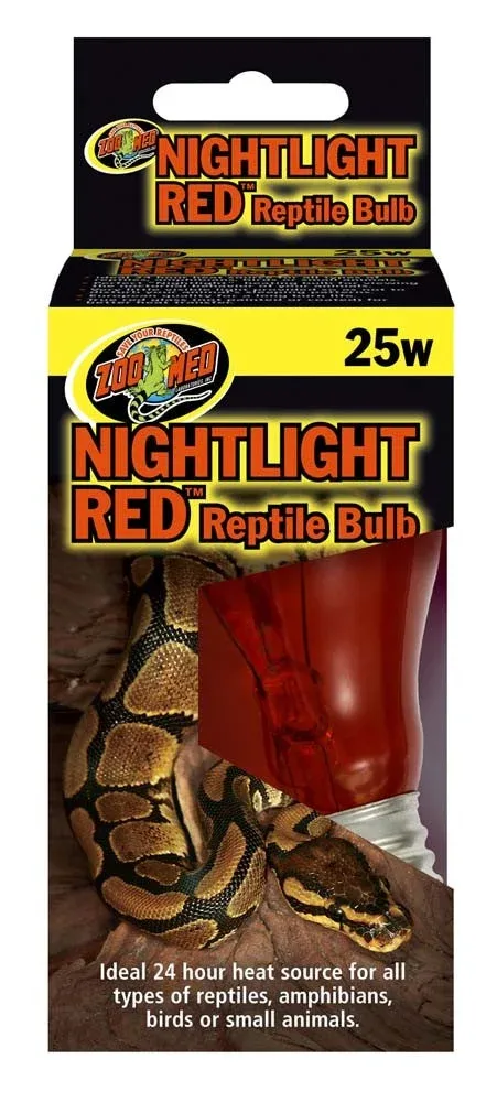 Zoo Med Nightlight Red Reptile Bulb Red, 25W