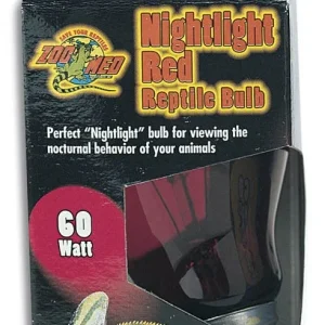 Zoo Med Nightlight Red Reptile Bulb, Red, 60W