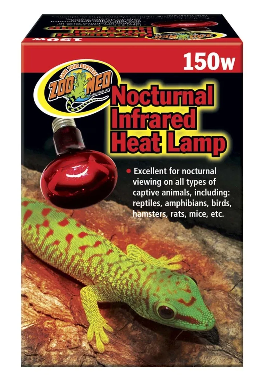 Zoo Med Nocturnal Infrared Heat Lamp, 150W