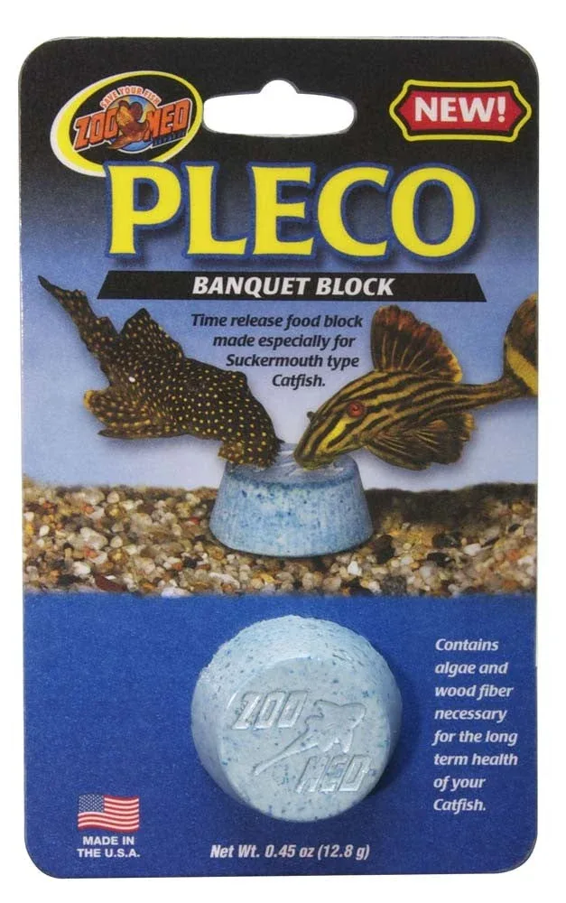 Zoo Med Pleco Banquet Fish Feeding Block 0.45 oz, Regular