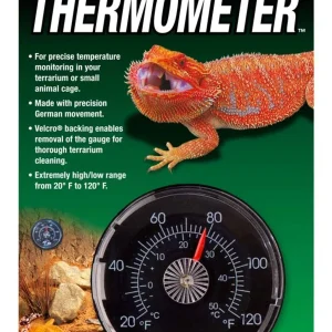 Zoo Med Precision Analog Thermometer Black