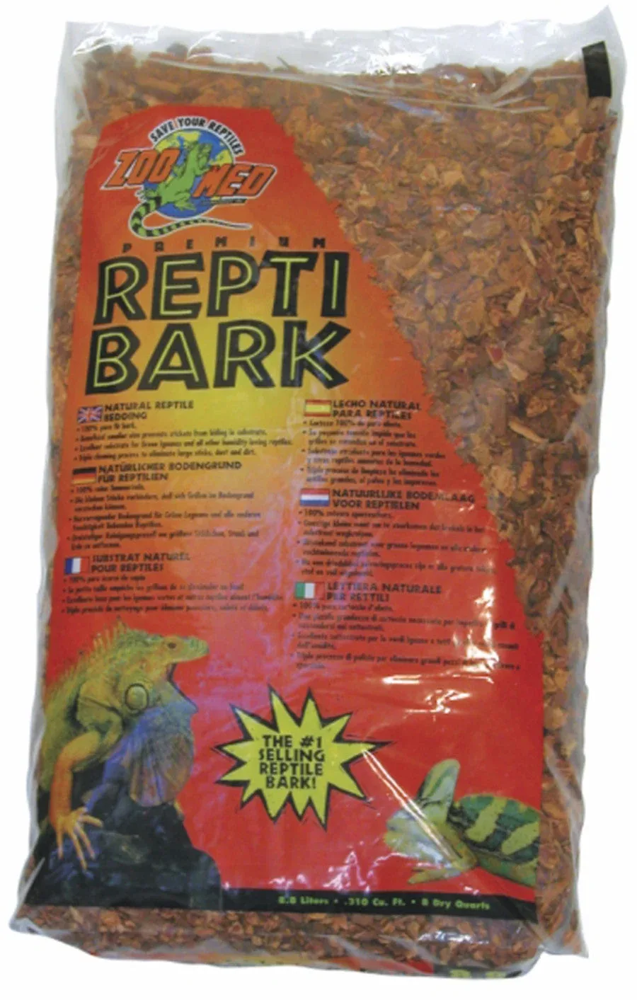 Zoo Med Premium ReptiBark Bedding Substrate, Brown, 24 qt