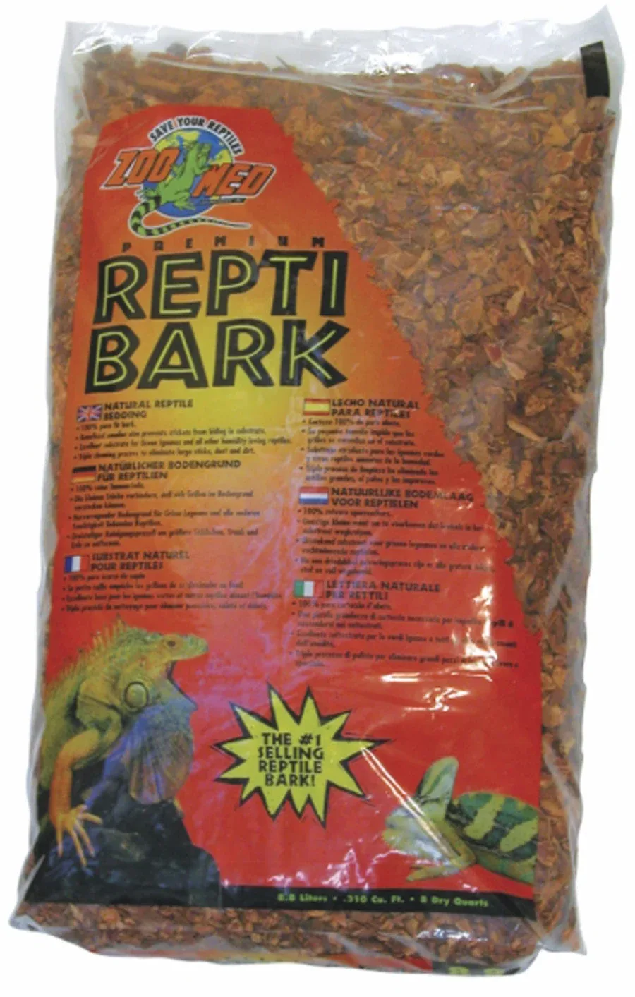 Zoo Med Premium ReptiBark Bedding Substrate, Brown, 24 qt