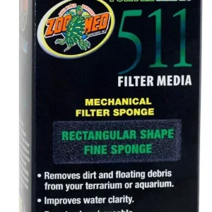 Zoo Med Rectangle Fine Sponge Replacement for 30/511 Turtle Aquarium Filter