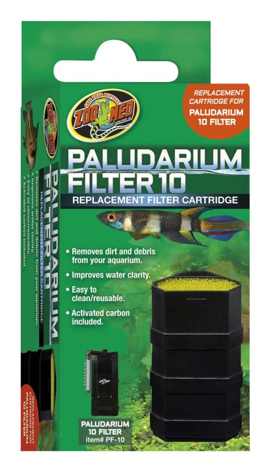 Zoo Med Replacement Filter Cartridge for PF Filters For PF, 10 in