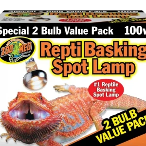 Zoo Med Repti Basking Spot Lamp, 100W, 2-Count