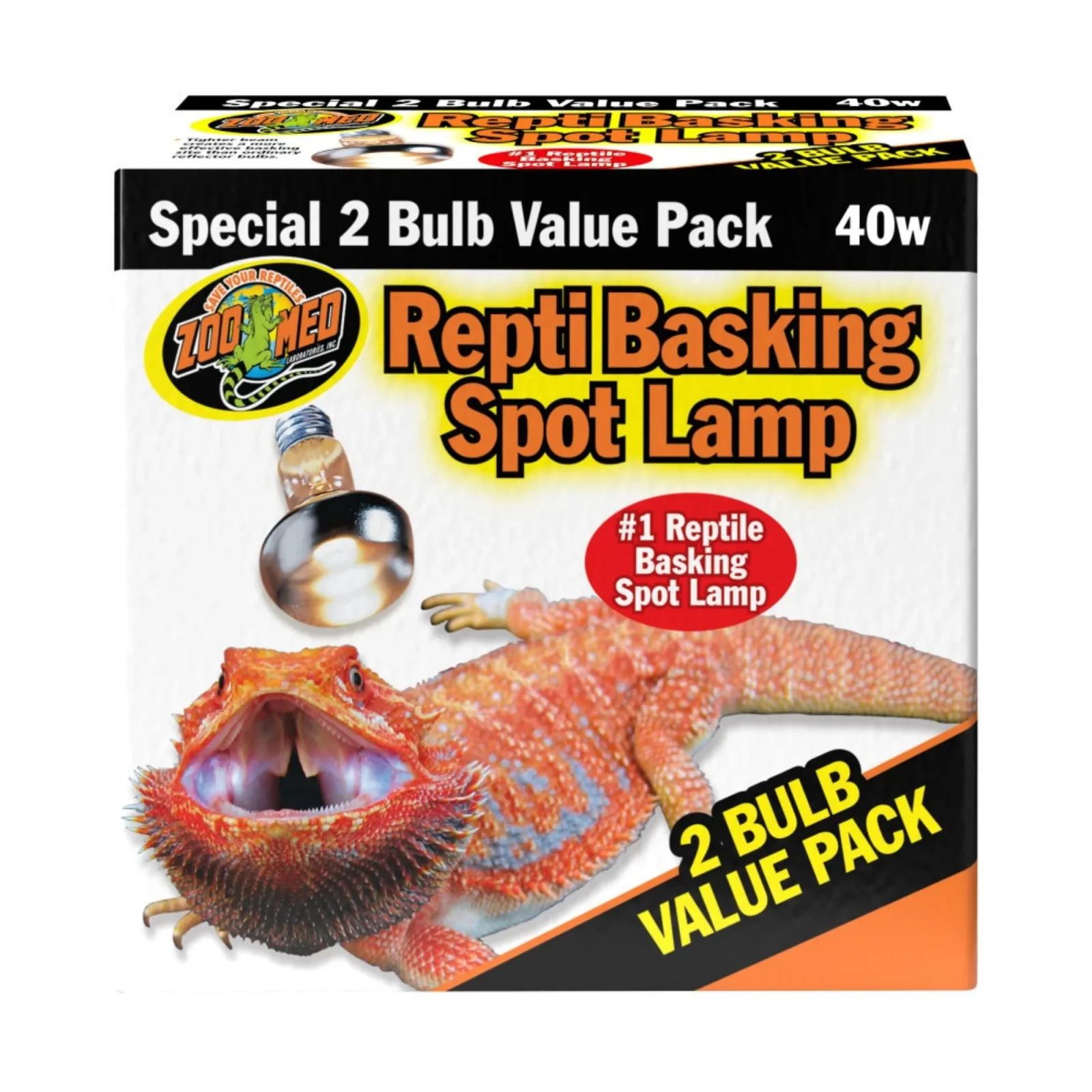 Zoo Med Repti Basking Spot Lamp, 40W, 2-Count