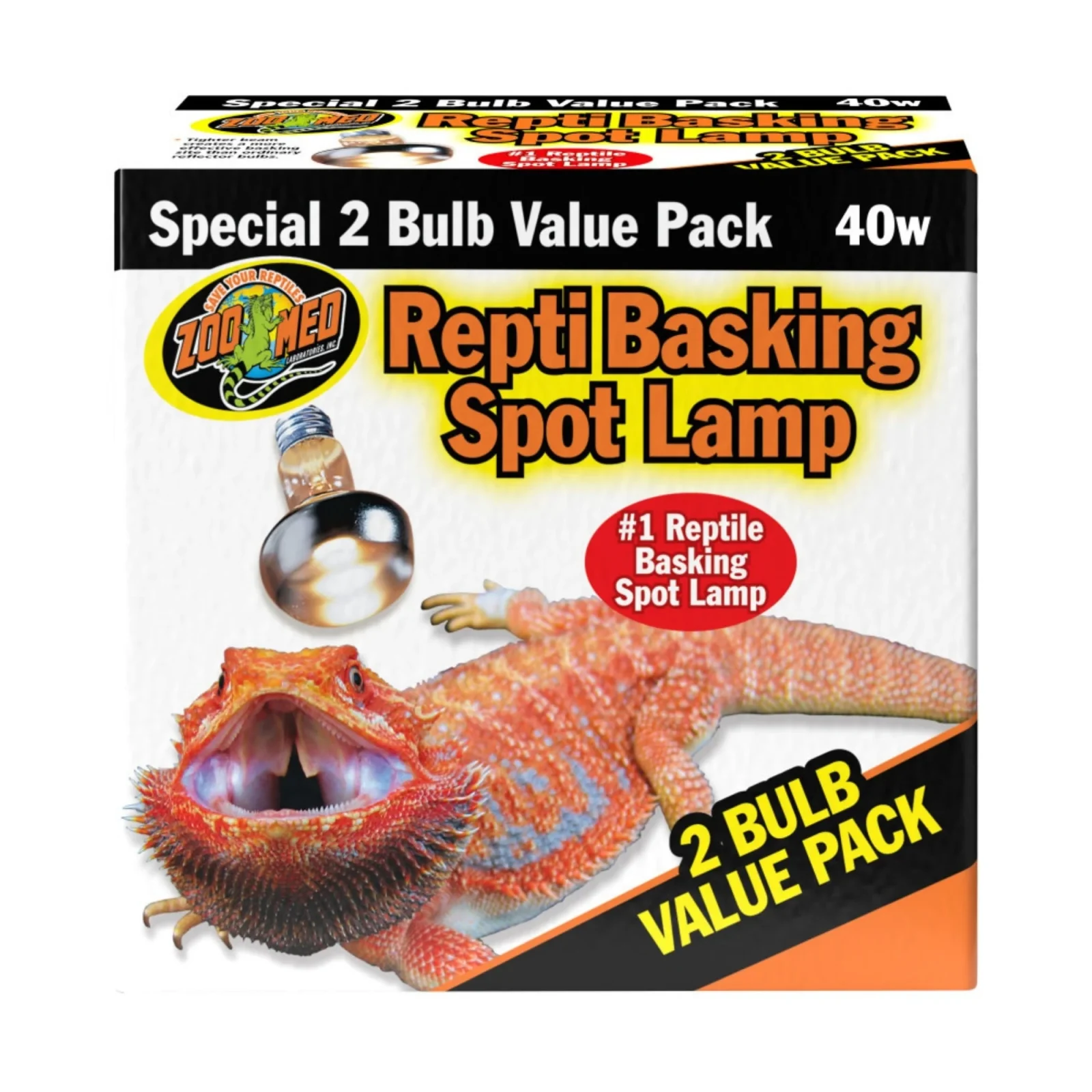 Zoo Med Repti Basking Spot Lamp, 40W, 2-Count