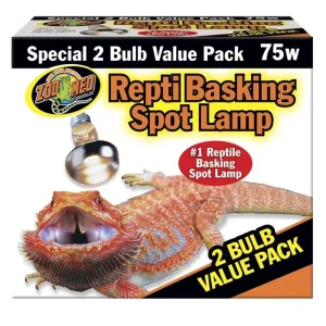 Zoo Med Repti Basking Spot Lamp, 75W, 2-Count
