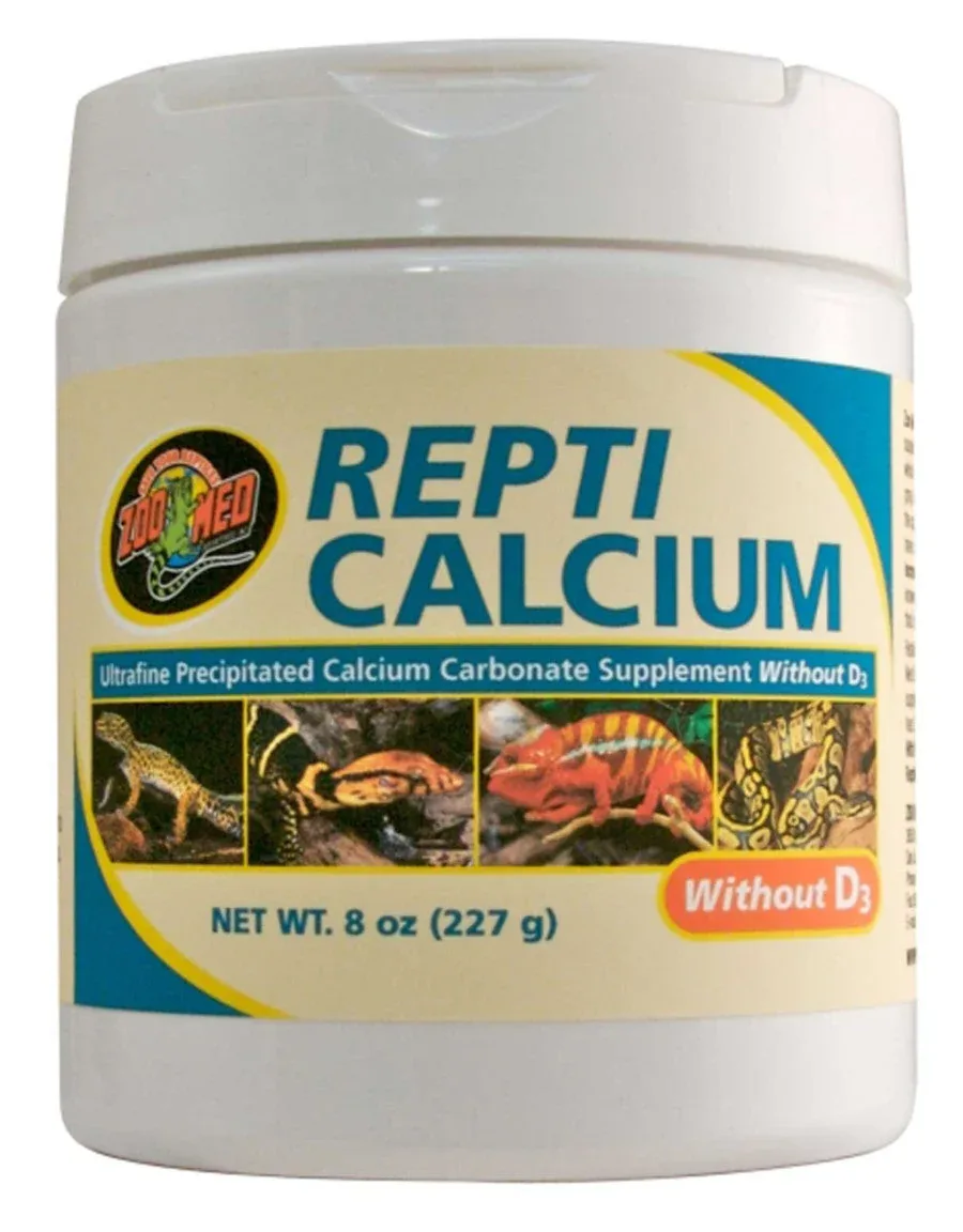 Zoo Med Repti Calcium without Vitamin D3 Reptile Supplement, 8 oz