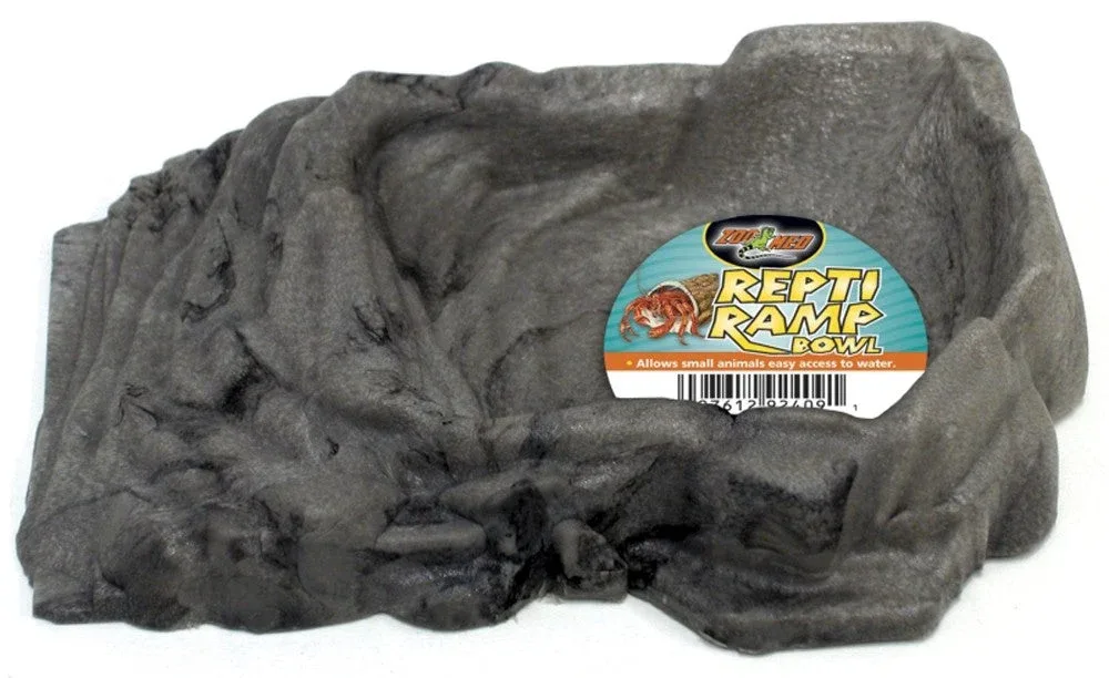Zoo Med Repti Ramp Bowl, Black, Small