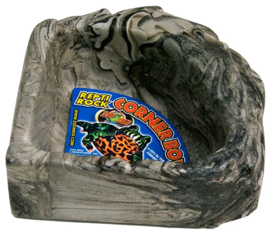 Zoo Med Repti Rock Corner Bowl Water Dish Assorted, Small - Image 2