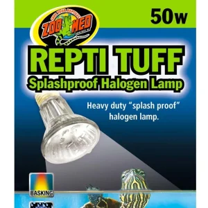 Zoo Med Repti Tuff Splashproof Halogen Lamp, White, 50W