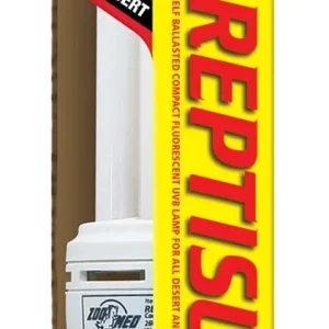 Zoo Med ReptiSun 10.0 UVB Desert Compact Fluorescent Lamp Regular, White, 26W