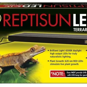 Zoo Med ReptiSun LED Terrarium Hood, Black, 9 in, 13 in