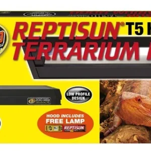 Zoo Med ReptiSun T5 HO Terrarium Hood with 5.0 Bulb, 14 in