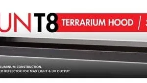 Zoo Med ReptiSun T8 Terrarium Hood Hood Only, Black, 36 in