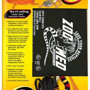 Zoo Med ReptiTherm Under Tank Heater (U.T.H) 24W, 8 in x 18 in, Large
