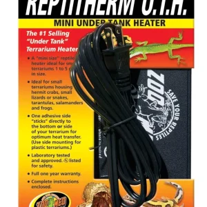 Zoo Med ReptiTherm Under Tank Heater U.T.H 4W, 4 in x 5 in, Mini